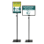 Tall A3 Display Stand Flat Base
