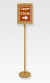 Double Sided Wooden Poster Stand - A4