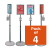 Sanitising Units with Poster